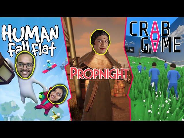 HUMAN FALL FLAT  PROPNIGHT  CRAB GAME  #NewtSP Weekend Fun Stream with MEMBERS