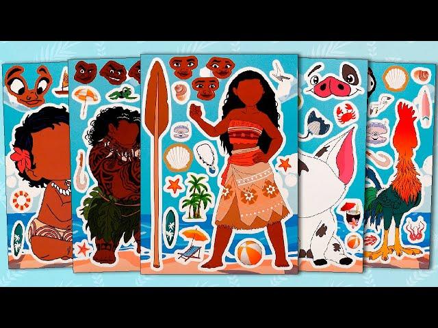 MOANA STICKER BOOK DECORATION | MOANA 2 FUN STICKER ACTIVITY