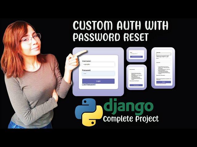 Python Django Authentication System with Password Reset; Complete Project Beginner Friendly Tutorial