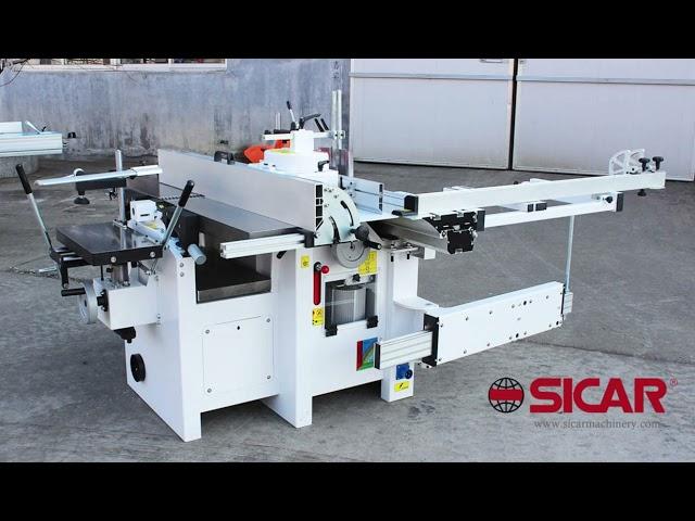 SICAR  C300  5 FUNTIONS IN 1 WOODWORKING COMBINATION MACHINE WITH PANEL SAW PLANER THICKNESSER AND..