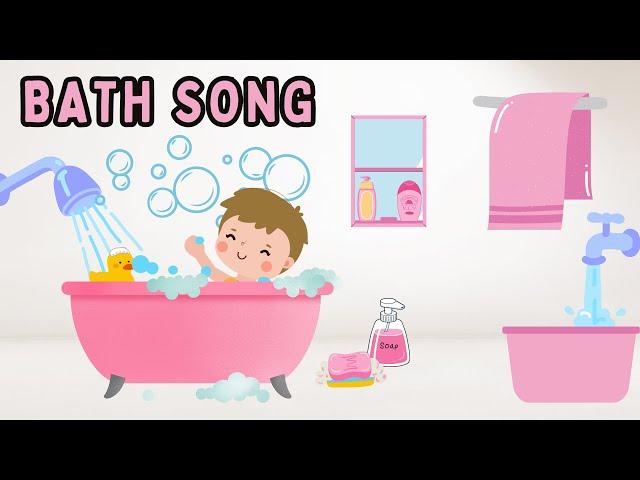 Bath Song for Kids | Fun Baby Songs & Sing-Along with Cece, JJ & Baby Shark | Bubble Bath Time Song