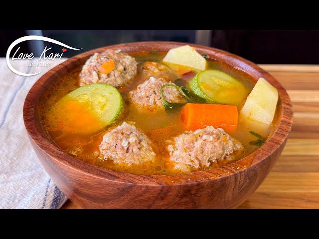 Caldo de Albóndigas (Mexican Meatball Soup)