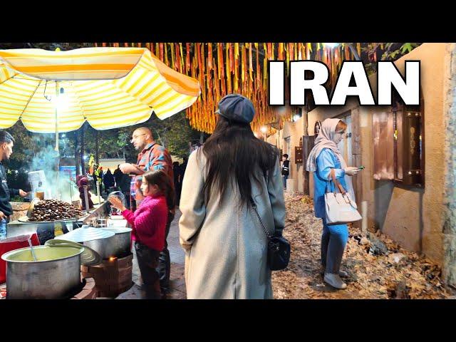 Fall Festival in Tehran Laleh Park | Walking in Enghelab Street , Yosef Abad Neighborhood