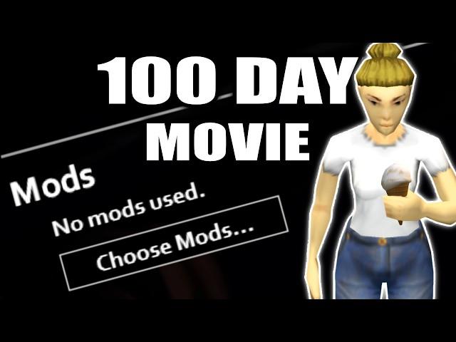 I Survived 100 DAYS In VANILLA Project Zomboid | THE MOVIE