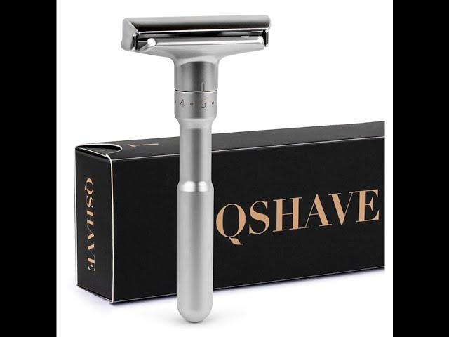 QShave - Регулируемая Безопасная Бритва. Перебрив с лезвием Wilkinson Sword | HomeLike Shaving