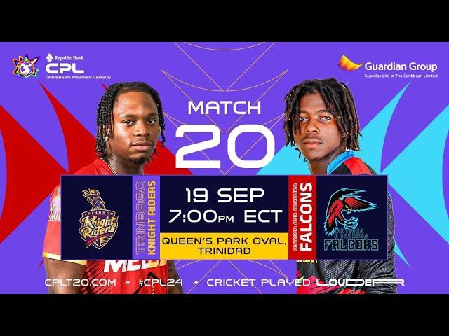 LIVE | Trinbago Knight Riders vs Antigua & Barbuda Falcons | CPL 2024