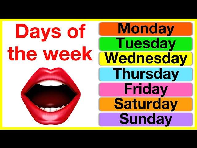 Days of the week | Pronunciation lesson | British English