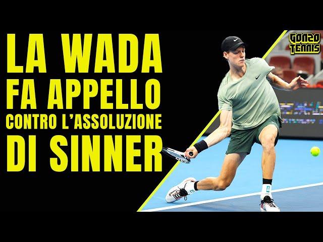 SINNER, la WADA fa ricorso sul caso DOPING e chiede da 1 a 2 anni di SQUALIFICA