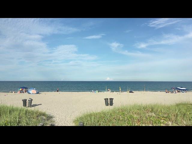 The Beach at Alan Shepard Park Cocoa Beach Florida in 4k