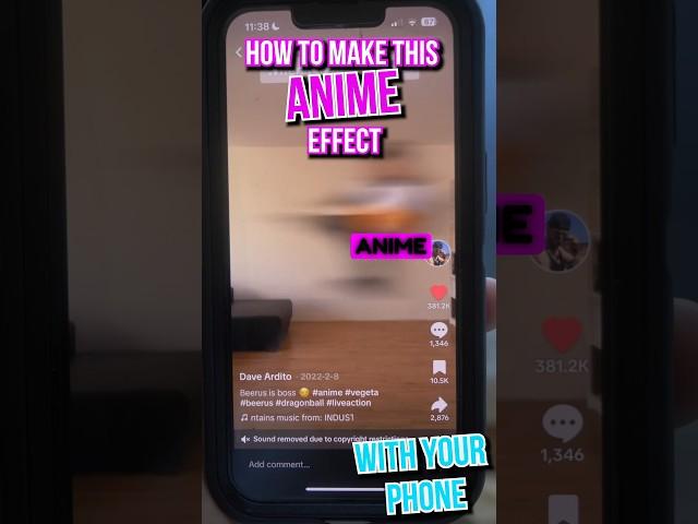 Create viral anime fx like @DaveArditoVerse with your phone  #anime #vfx #tutorial