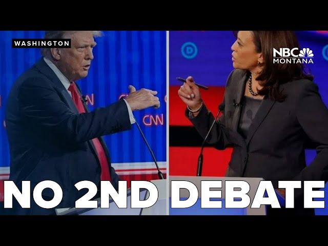 Trump says no 2nd debate with Harris, says only losers call for a rematch