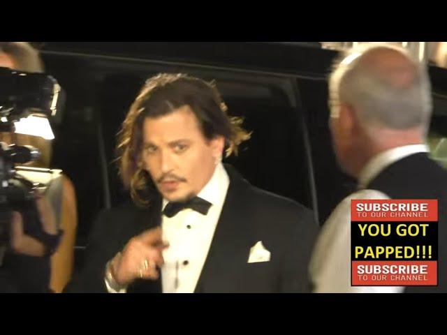 Johnny Depp and Amber Heard outside the Palm Springs International Film Festival Film Festival Award