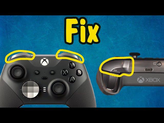 How to Fix LB and RB on XBOX Elite Series 2 Controller (repair stuck sticky bumper button problem)