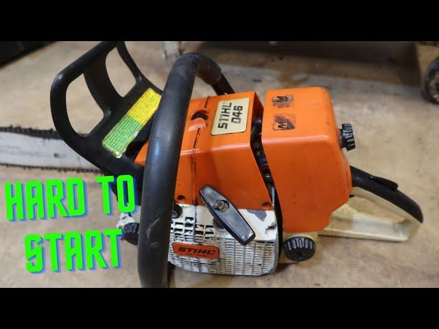 Stihl 046 carb rebuild, intake and line replacements