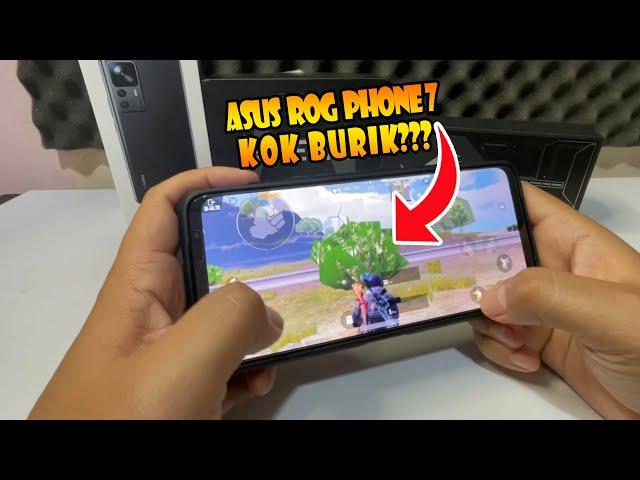 TEST PUBG MOBILE ROG PHONE 7 SETINGAN BURIK (NO GRASS ), MUSUH NGEPRONE GAMPANG KELIATAN?!