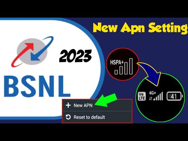 New 4G Apn Settings Bsnl Sim Cards 2023 | Bsnl Internet Not Working | Bsnl Network Problem Fix 110%