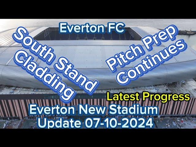 Everton FC New Stadium at Bramley Moore Dock Update 07-10-2024 latest drone footage 4k