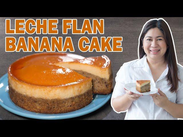 LECHE FLAN BANANA CAKE | Jenny's Kitchen