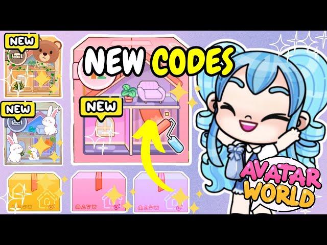 DECORATION PROMO CODE  NEW FURNITURE AND HOUSE UPDATE  AVATAR WORLD | PAZU