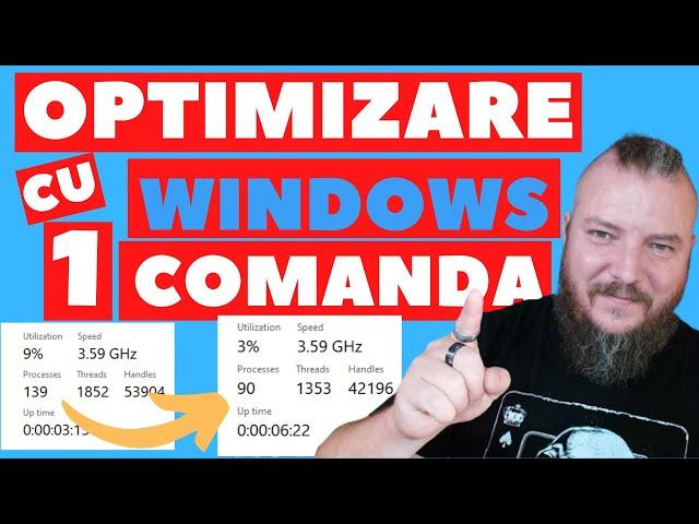 Cum sa OPTIMIZEZI WINDOWS 10 / 11 cu O COMANDA