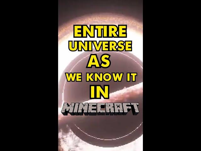 They Made the Entire UNIVERSE in MINECRAFT?!