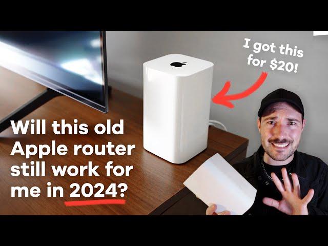 I just moved... can I use an old $20 Apple wifi router for my home in 2024?