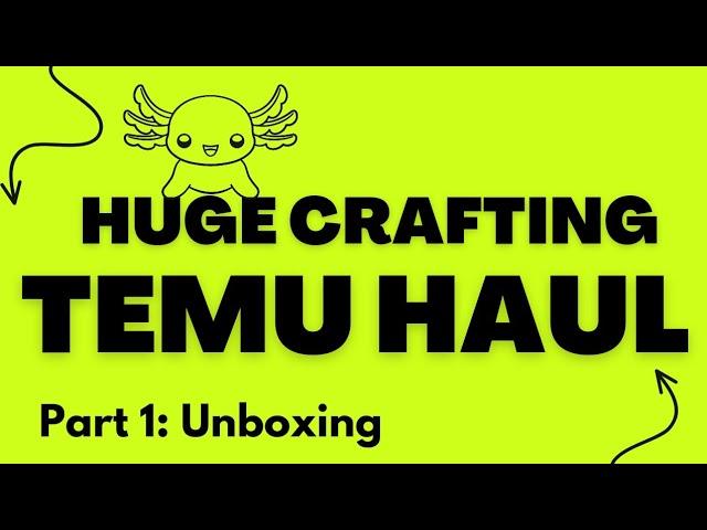 #68 Fun TEMU Resin Craft Haul - Part 1 of 2 - Unboxing @temu