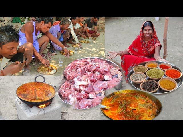 famous chicken curry recipe cooking & eating in village! Traditional chicken curry recipe in village