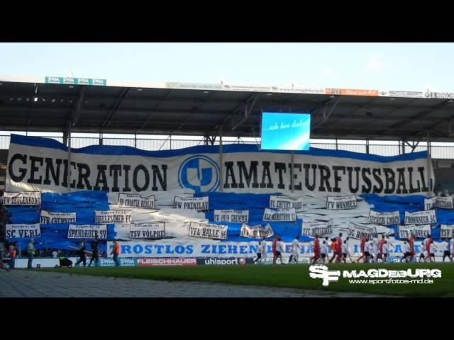 Choreografie 1. FC MAGDEBURG - Energie Cottbus II 1:1 (1:0) - www.sportfotos-md.de