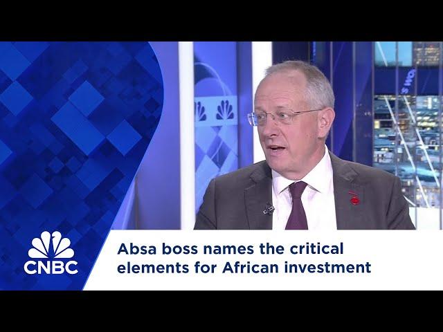 Absa boss names the critical elements for African investment