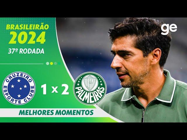 CRUZEIRO 1 X 2 PALMEIRAS | MELHORES MOMENTOS | 37ª RODADA BRASILEIRÃO 2024 | ge.globo