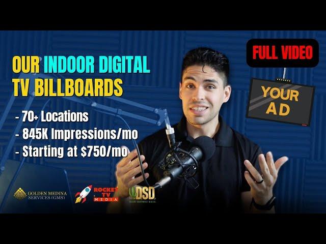 Indoor Digital TV Billboards by Golden Medina Services x RTVM x DSD | Las Vegas Marketing