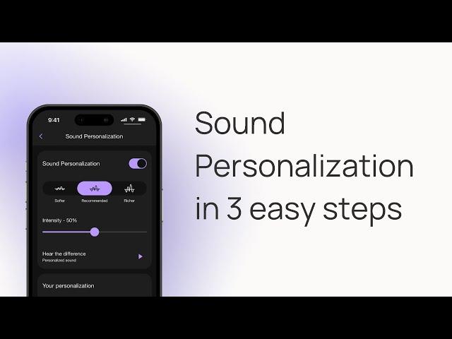 Mimi Sound Personalization in 3 easy steps