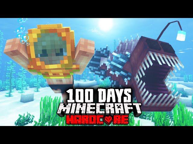 I Survived 100 Days Being Ship Wrecked in Hardcore Minecraft