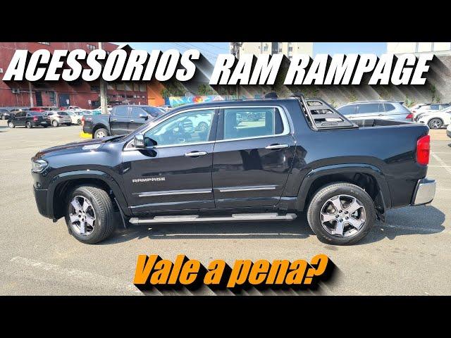 Nova RAM RAMPAGE com vários acessórios. Estribo lateral, RAMBAR, RAMBOX, Frisos, ponteira. E agora?