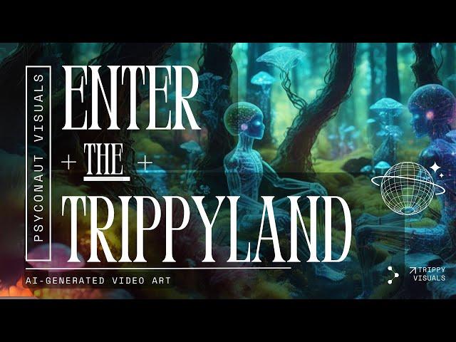 [4K UHD] Trippy AI Visuals | 1.5 hour of Psychedelic Trance Mix