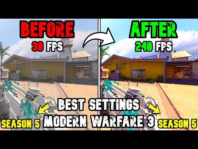 Best PC Settings for COD Modern Warfare 3 SEASON 5! (Optimize FPS & Visibility)