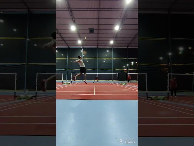 Badminton Attack  + Footwork  #badminton #badmintonlovers#badmintonindia #badmintonplayer