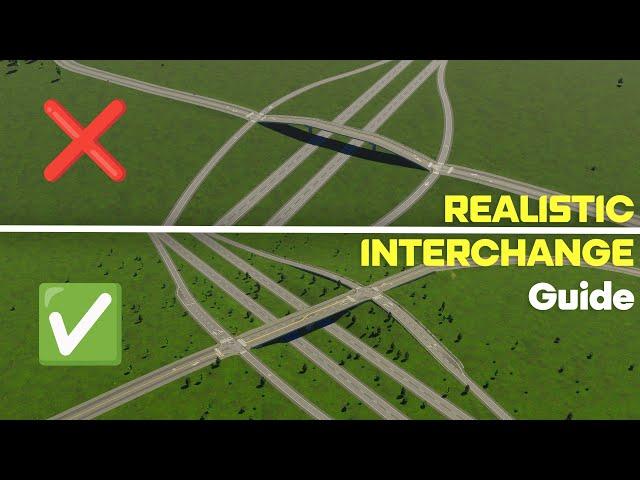 How to Build Realistic Interchanges in Cities skylines 2