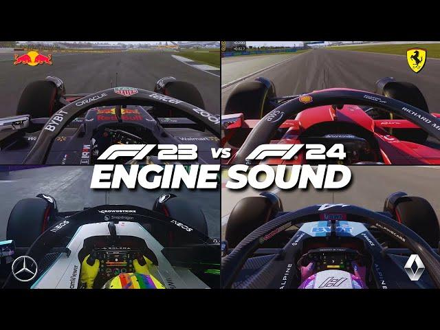 F1 23 vs F1 24 : ENGINE SOUNDS