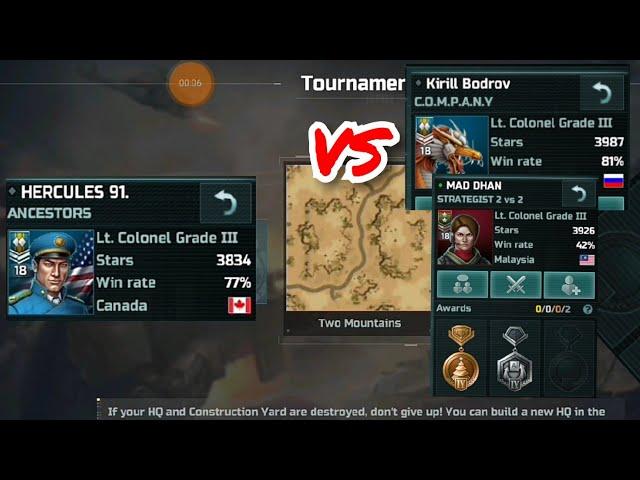 Art of war 3 - HERCULES 91 vs Kirill Bodrov & MAD DHAN - Tournament - aow3