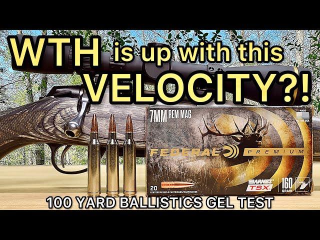 7mm Remington Magnum Barnes TSX Ballistics Gel Ammo Test