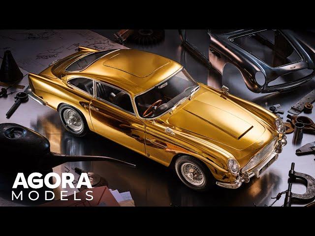 Agora Models Announce the Most Exclusive 1:8 Car in the World - The 24ct Gold DB5