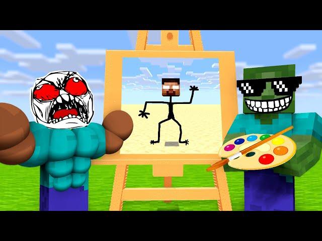 Minecraft Mobs: DRAWING CHALLENGE - Minecraft Animation