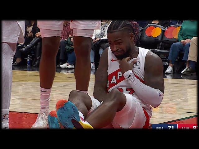 Jamal Shead nasty looking injury vs the Pacers