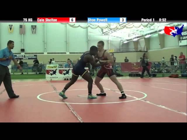 Cale Shelton vs. Shon Powell at 2013 ASICS FILA Cadet Nationals - GR