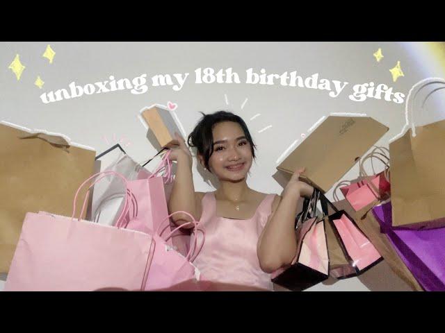 Unboxing my 18th birthday gifts | Elena Ada