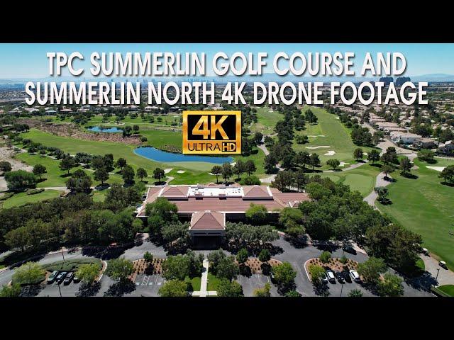 TPC Golf Course Summerlin And Summerlin North 4K Drone Footage August 2023