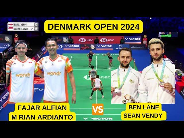 FAJAR ALFIAN/M RIAN ARDIANTO (INA) VS BEN LANE/SEAN VENDY (ENG) | DENMARK OPEN 2024