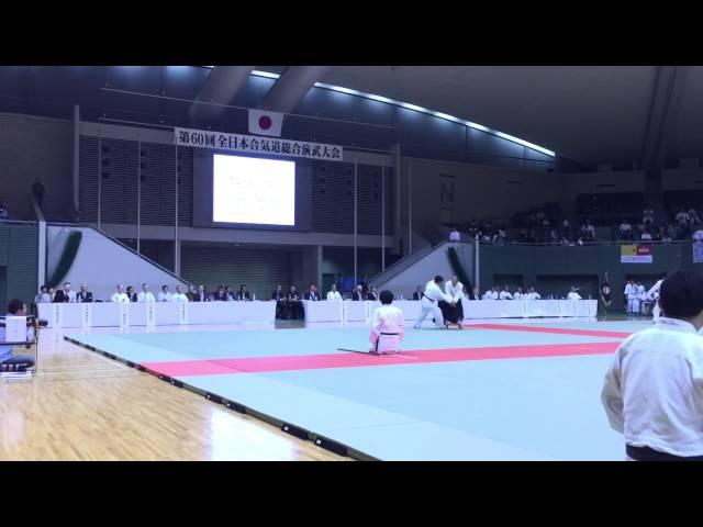 60th All Japan Aikido Deonstration - Kawashima sensei（Oct-2015）